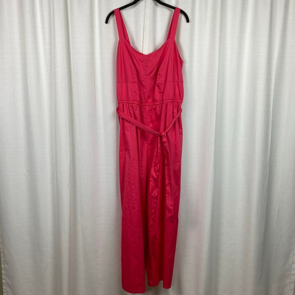 Lane Bryant Hot Pink Full Length Jumpsuit Sz.14W